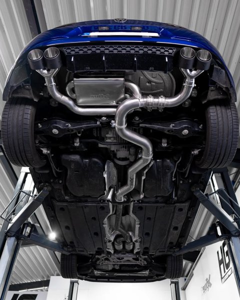 Preview: EGO-X Abgasanlage 3,5" für VW Golf 7 R Facelift OPF